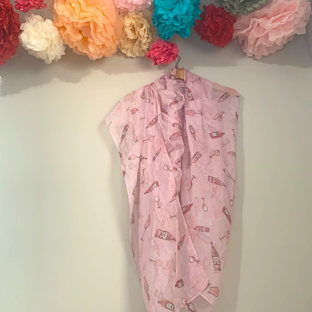 “Rosé All Day” Chiffon Shawl